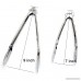 Hometeq (4 Pack) 9 and 7 Kitchen Food Clamp Serving Tongs Easy Locking for Vegetable BBQ Cake Bread (B) - B0793GWYCN